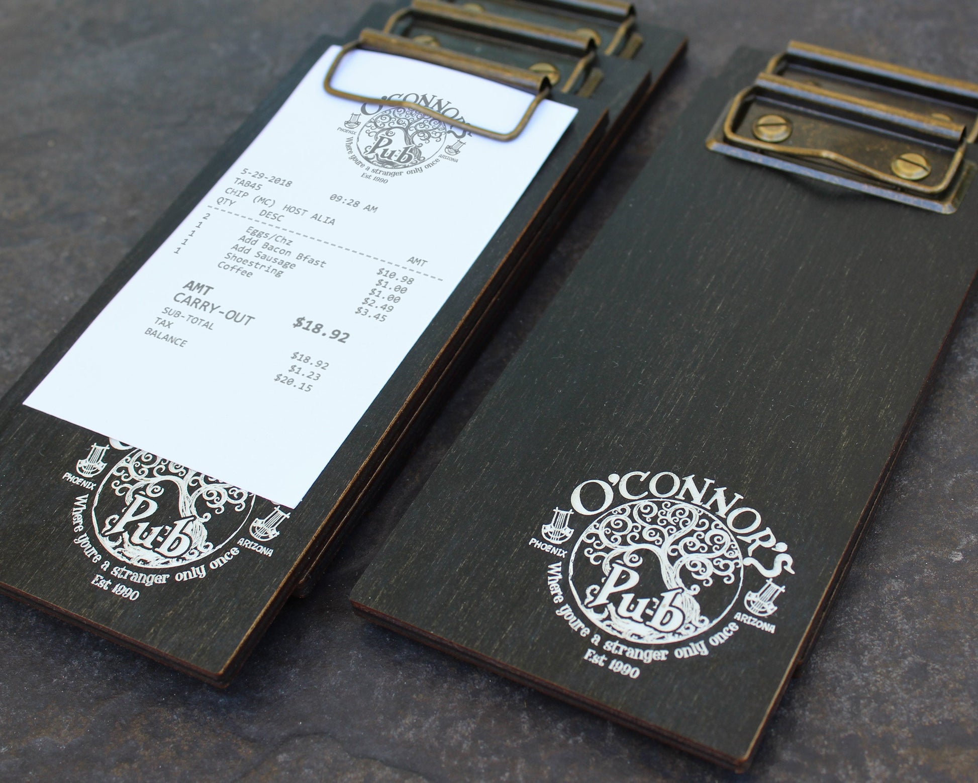 Black Birch Mini Clipboard Restaurant Check Presenter