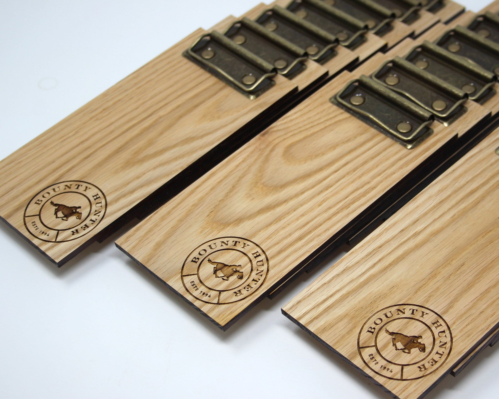 Personalized wooden bill holder for restaurant or café