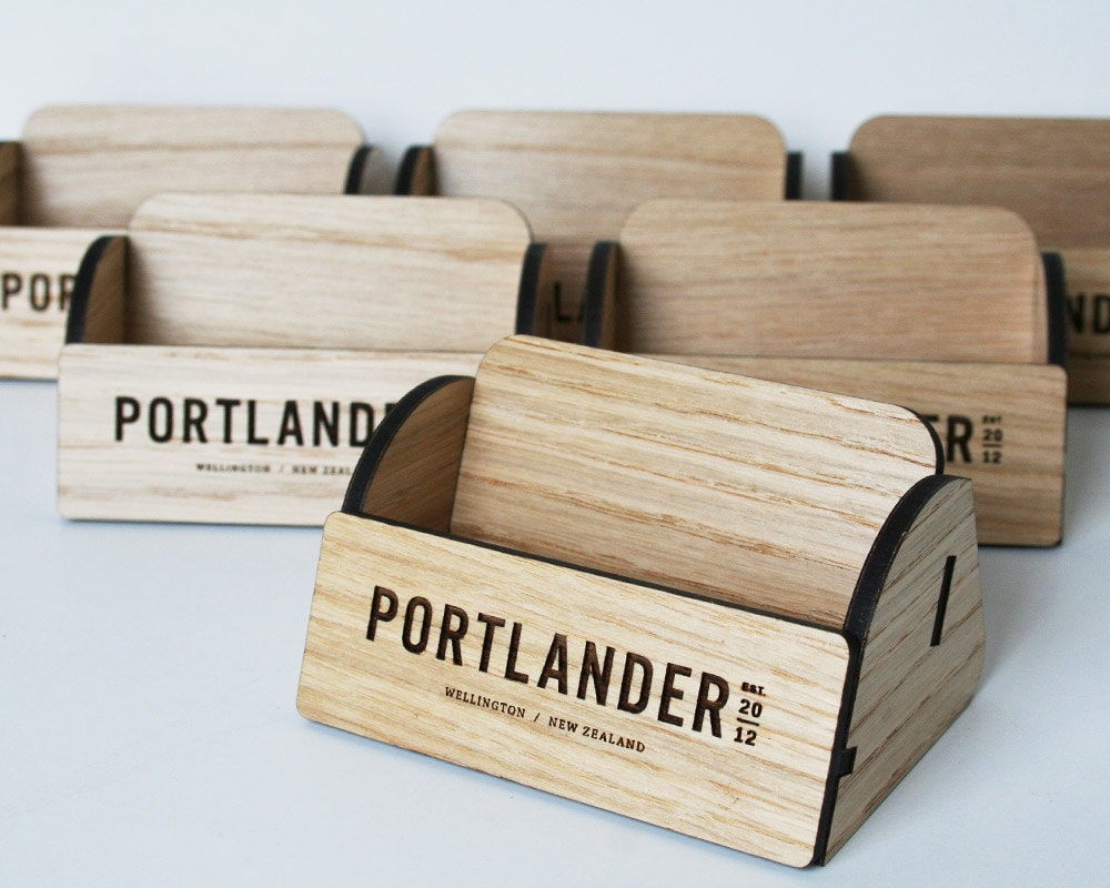 Business Card Display for Hostess Station