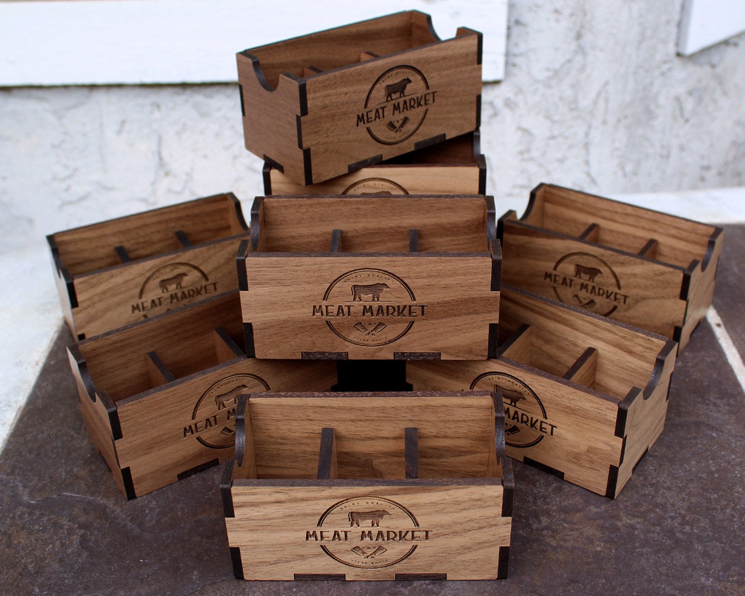 Sweetener organizer for restaurant, café or B&B coffee station