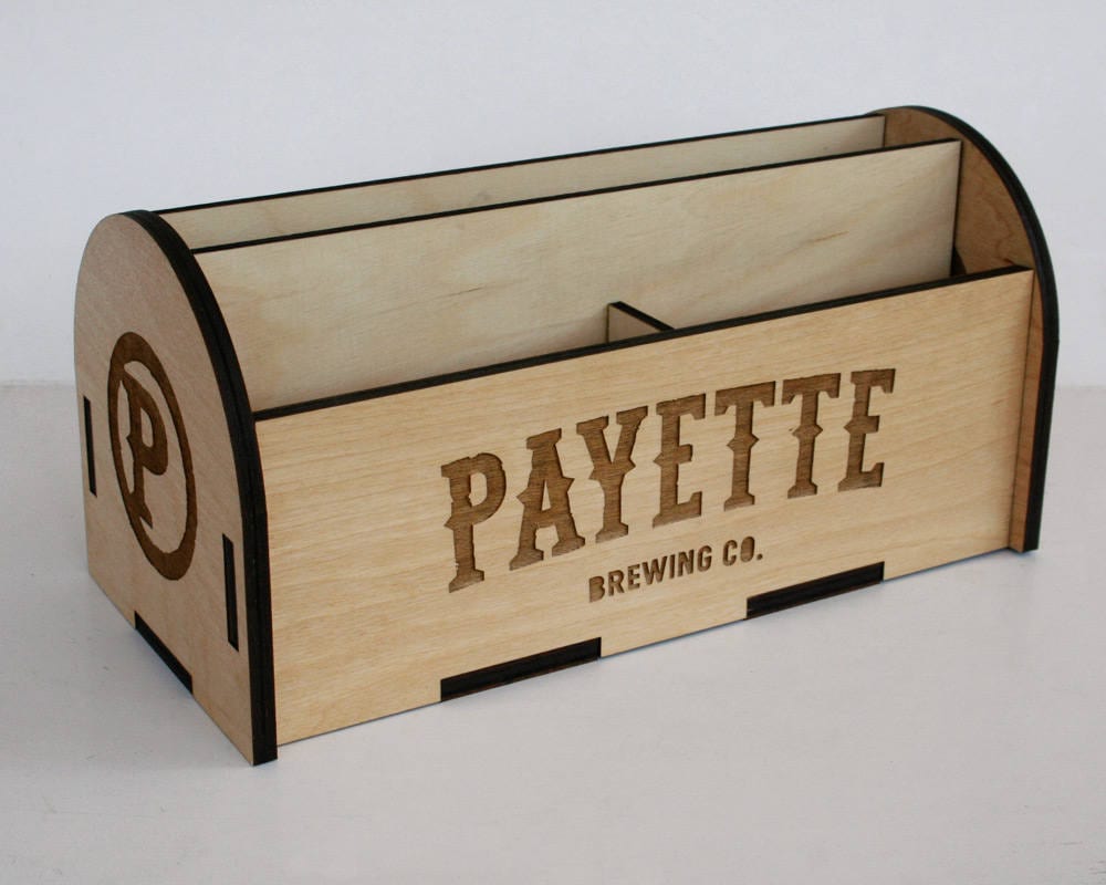 Custom Restaurant Table Caddy in birch