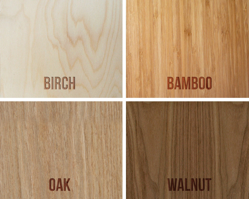 Wood Types for QR Code Menu signs